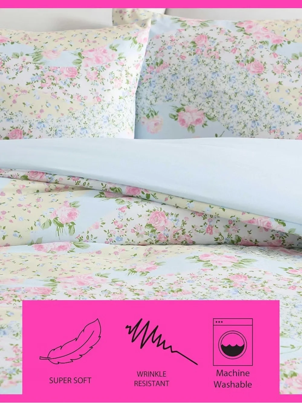 Betsey Johnson King 8-Pc Comforter Set Floral Butterfly Hearts Bow Sheets